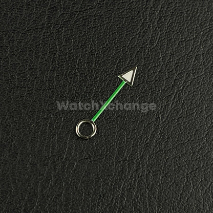 12.5mm GMT Watch Hand Alarm Hand Green Luminous Watch Hands for NH34 Movements