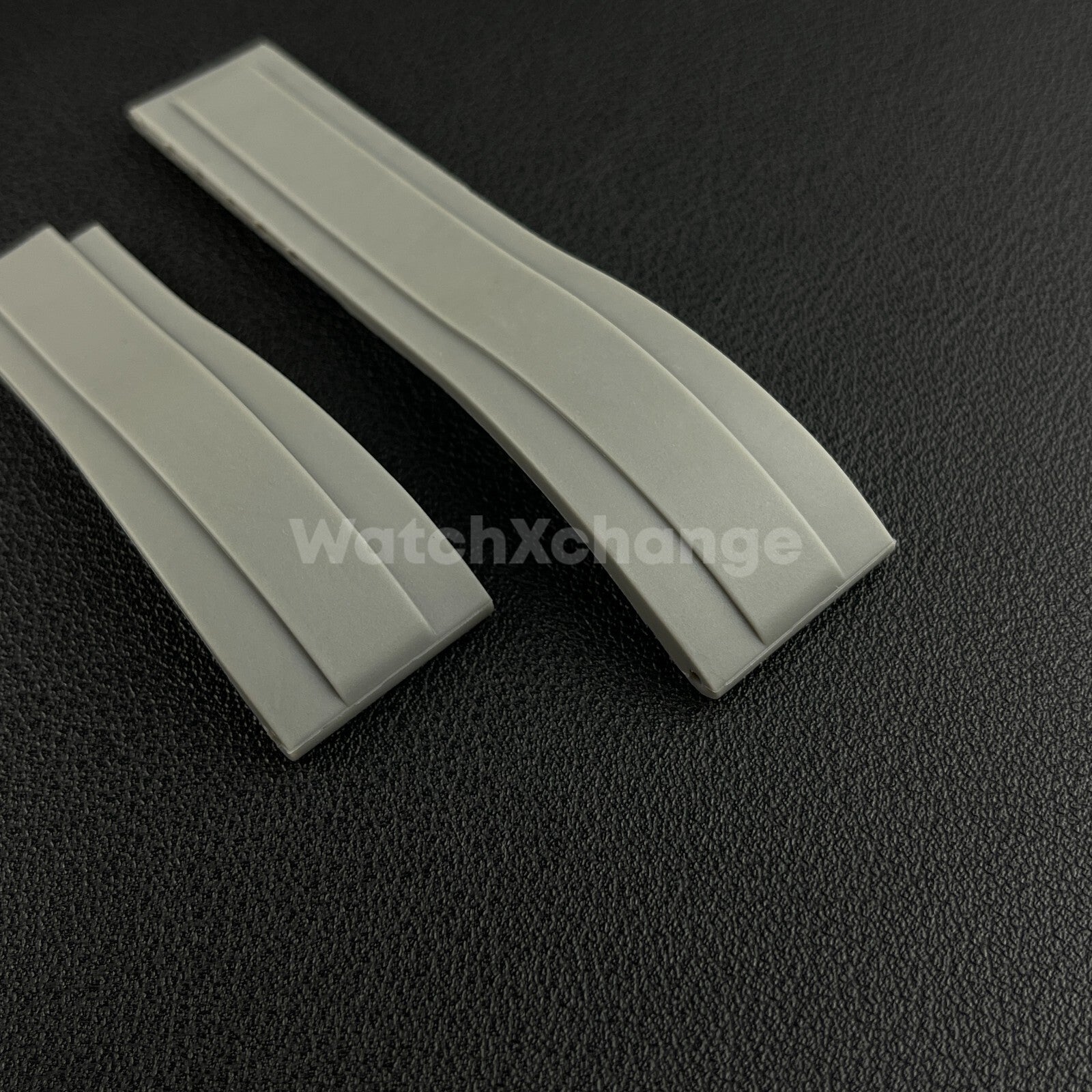 20mm Grey Silicone Rubber Watch Strap Band For Rolex OYSTERFLEX GMT