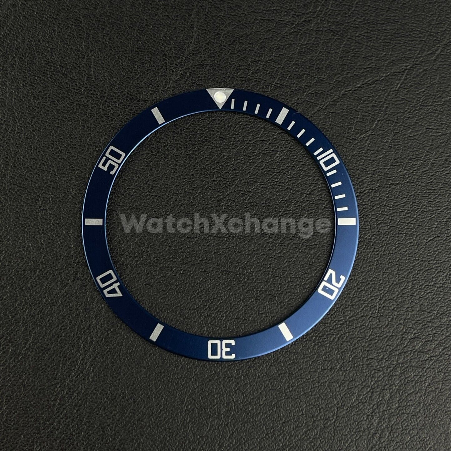 Blue & Silver 39mm Flat Aluminium Bezel Insert For Divers Watch Seiko Mod Turtle