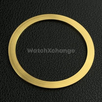 Gold & Black 38mm Flat Aluminium Bezel Insert Diver Watch Seiko Mod SKX SRPD