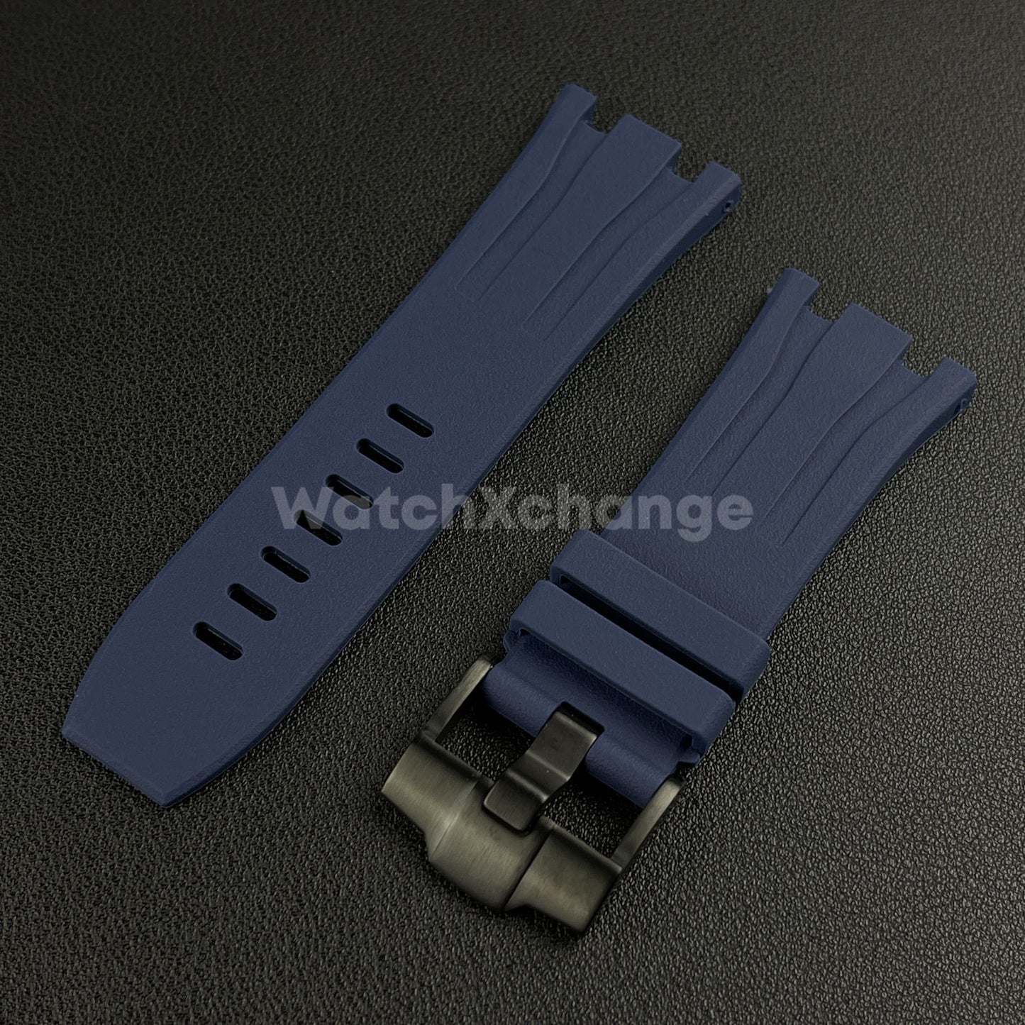 For Audemars Piguet Royal Oak Offshore 44mm Case 30mm Blue Rubber Watch Strap