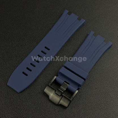 For Audemars Piguet Royal Oak Offshore 44mm Case 30mm Blue Rubber Watch Strap