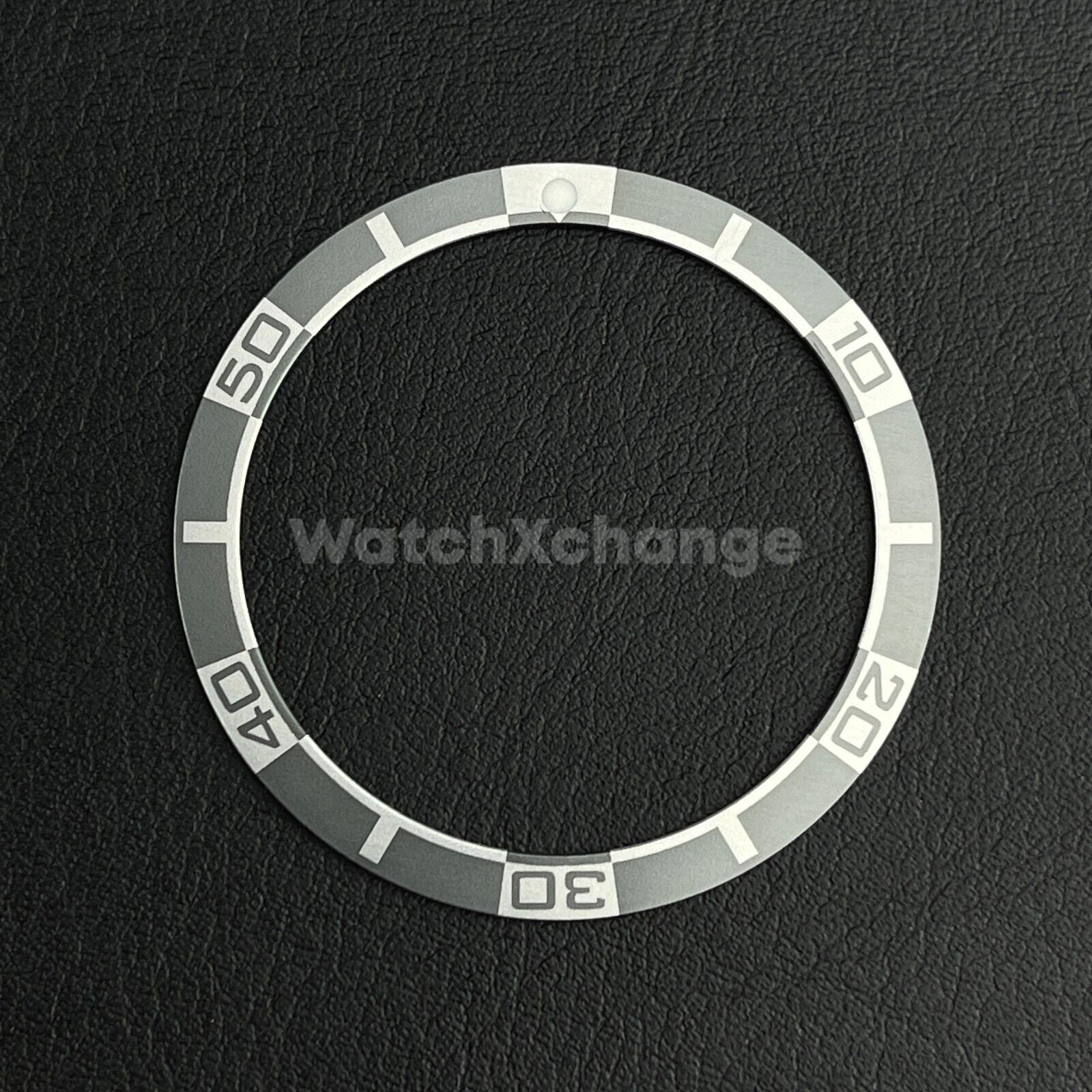 Grey 38mm Flat Aluminium Bezel Insert For Diver Watch Seiko Mod SKX SRPD