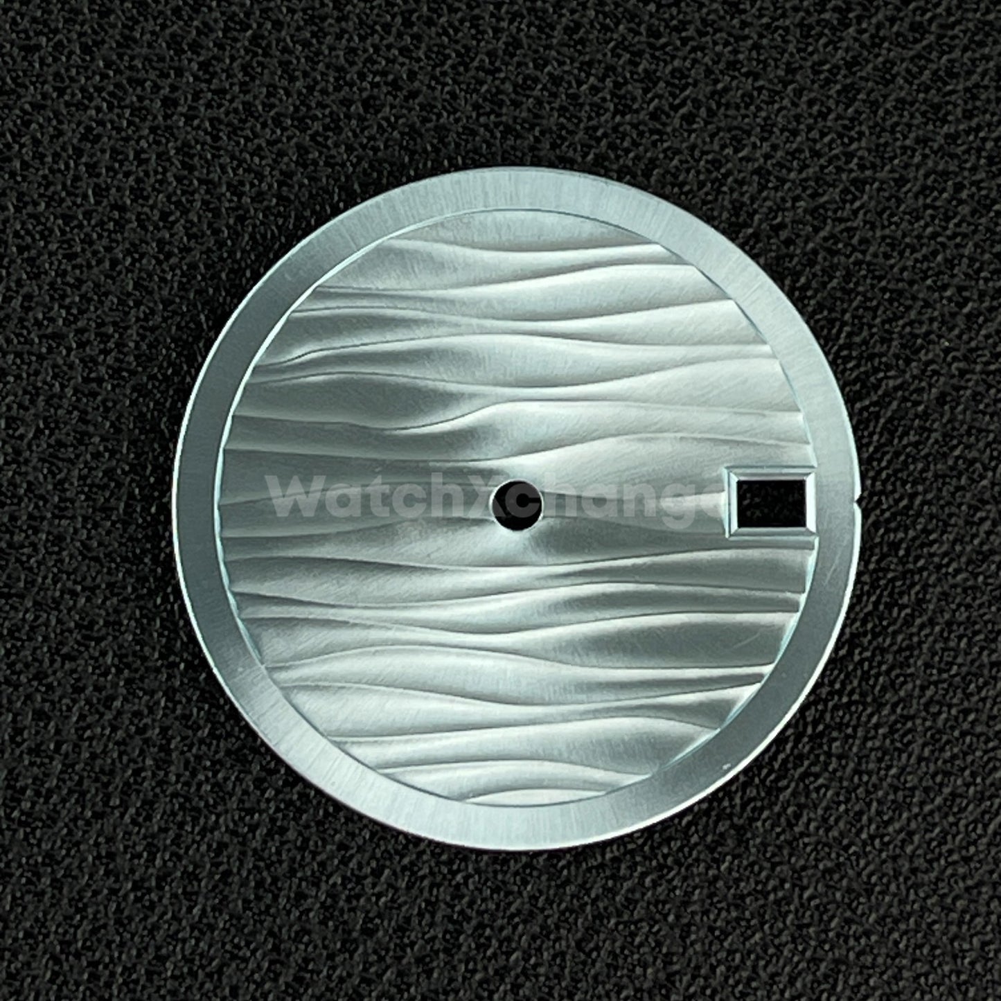 28.5mm Light Blue Wave Texture Watch Dial Face for SEIKO NH35 NH36 Movements