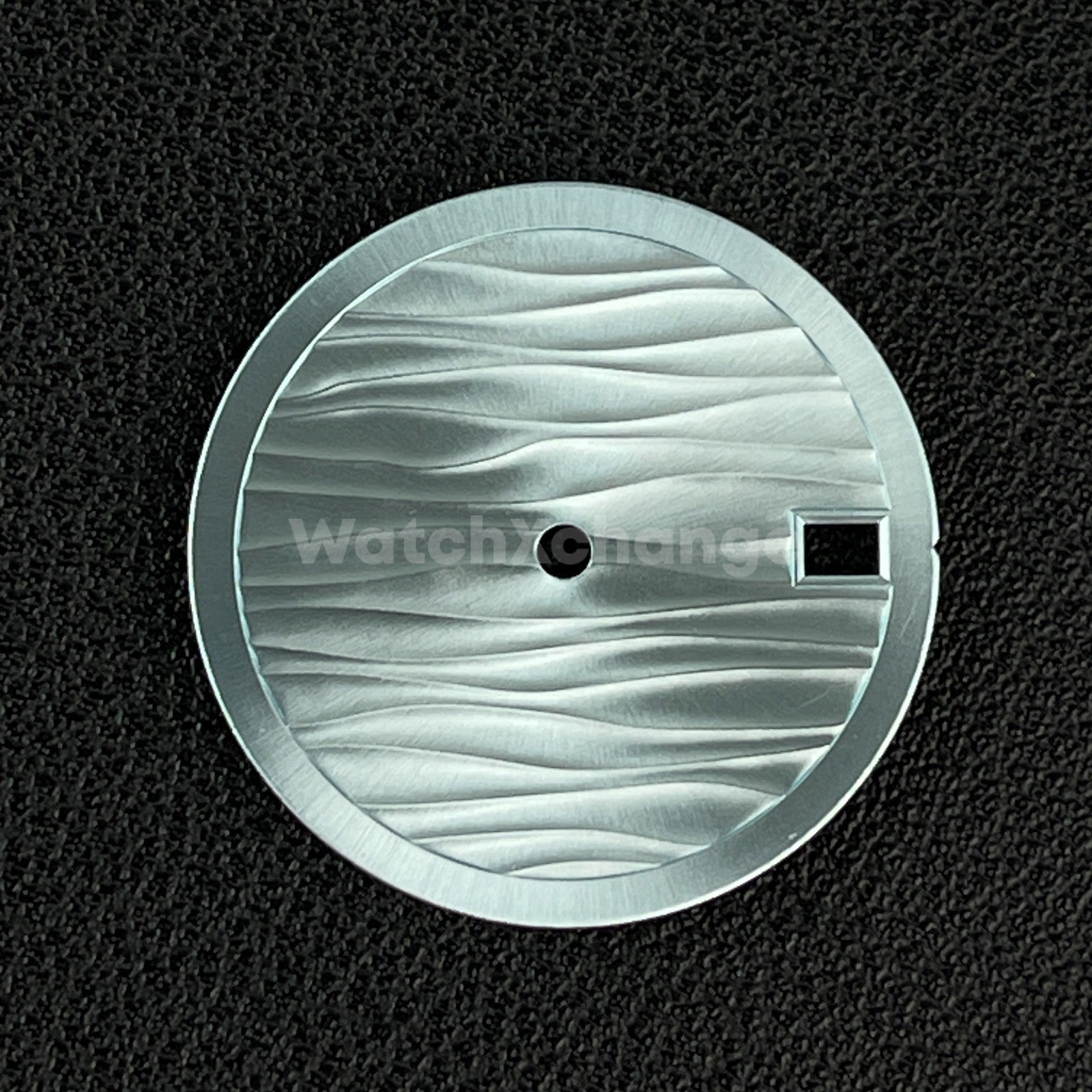 28.5mm Light Blue Wave Texture Watch Dial Face for SEIKO NH35 NH36 Movements