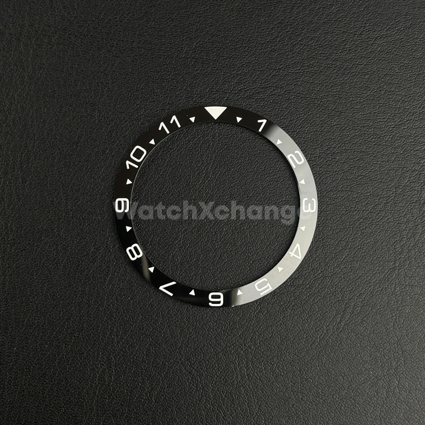 Black & White 38mm Flat Ceramic Bezel Insert For Divers Watch Seiko Mod SKX SRPD