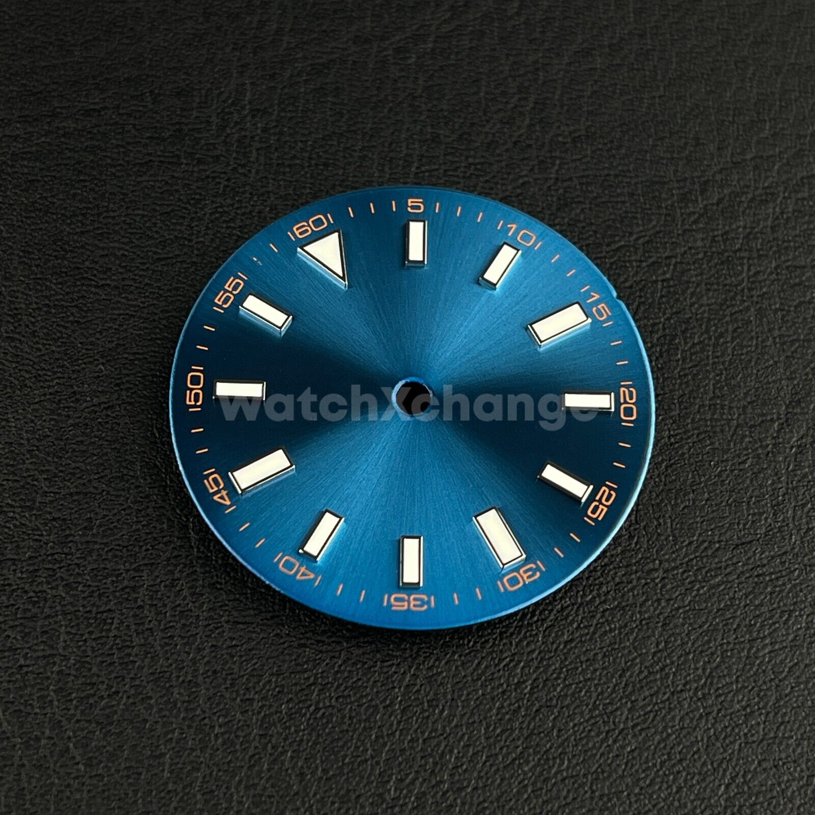 28.5mm Blue & White Watch Dial Blue Luminous for SEIKO NH35 NH36 Movement Parts