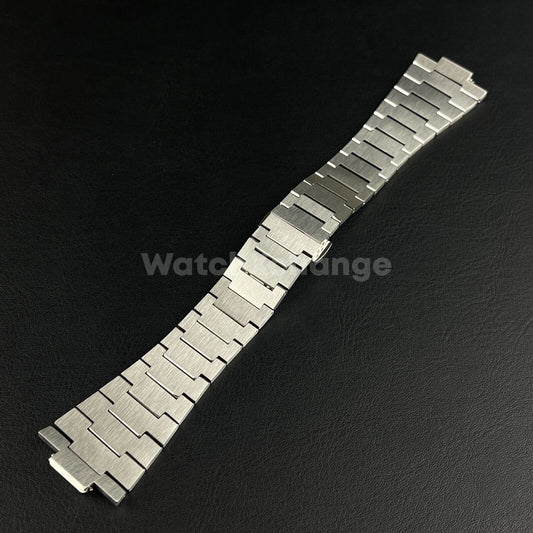 12mm Silver Stainless Steel Watch Band Strap For Tissot PRX 40mm Case Bracelet