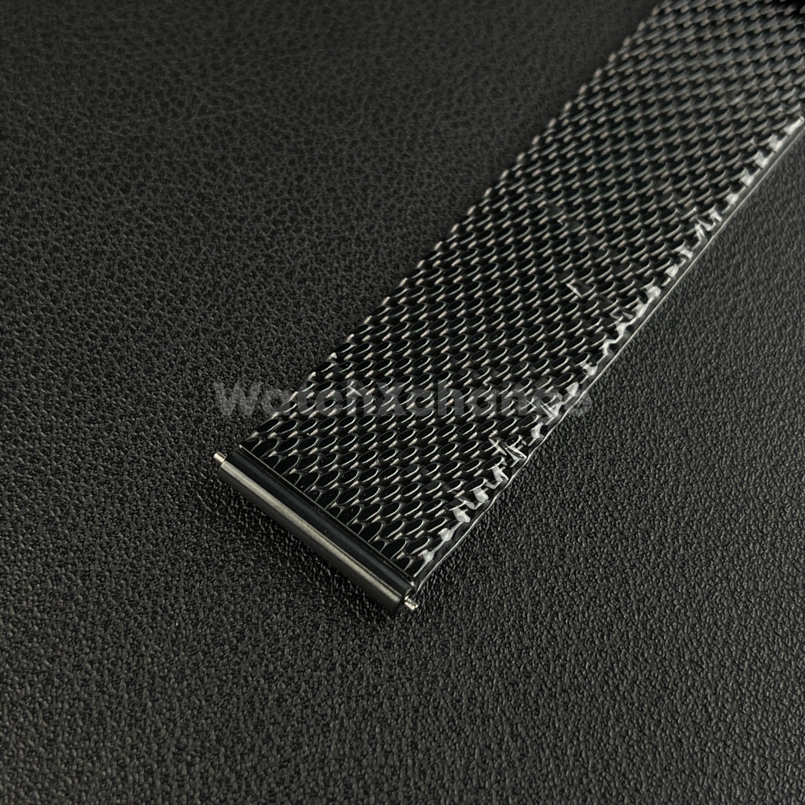 Black Milanese Mesh Watch Strap Band Steel Metal Quick Release 18mm - 24mm