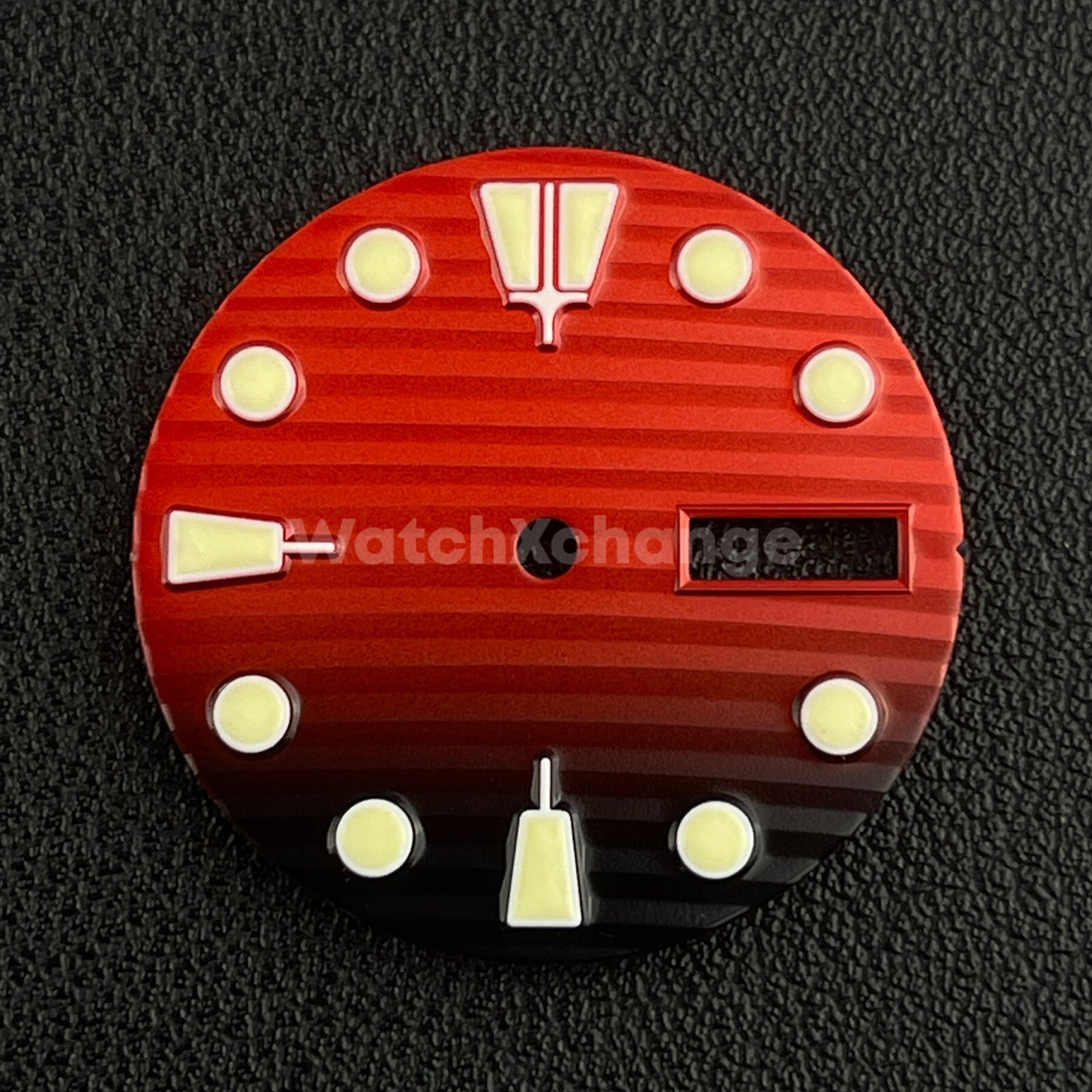 28.5mm Red & Black Watch Dial Face for SEIKO NH36 Movement