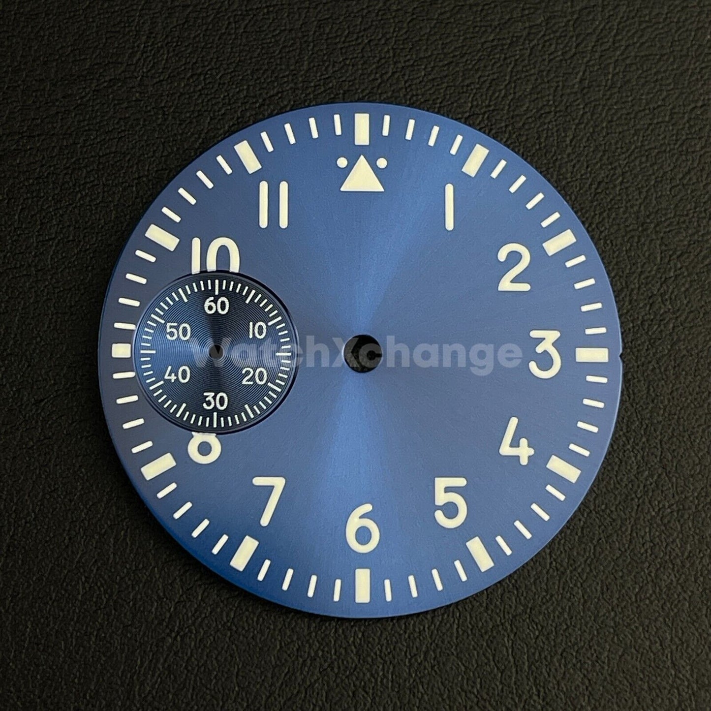 37mm Blue Watch Dial Green Luminous For ETA6497 Seagull ST3600 Movement Part