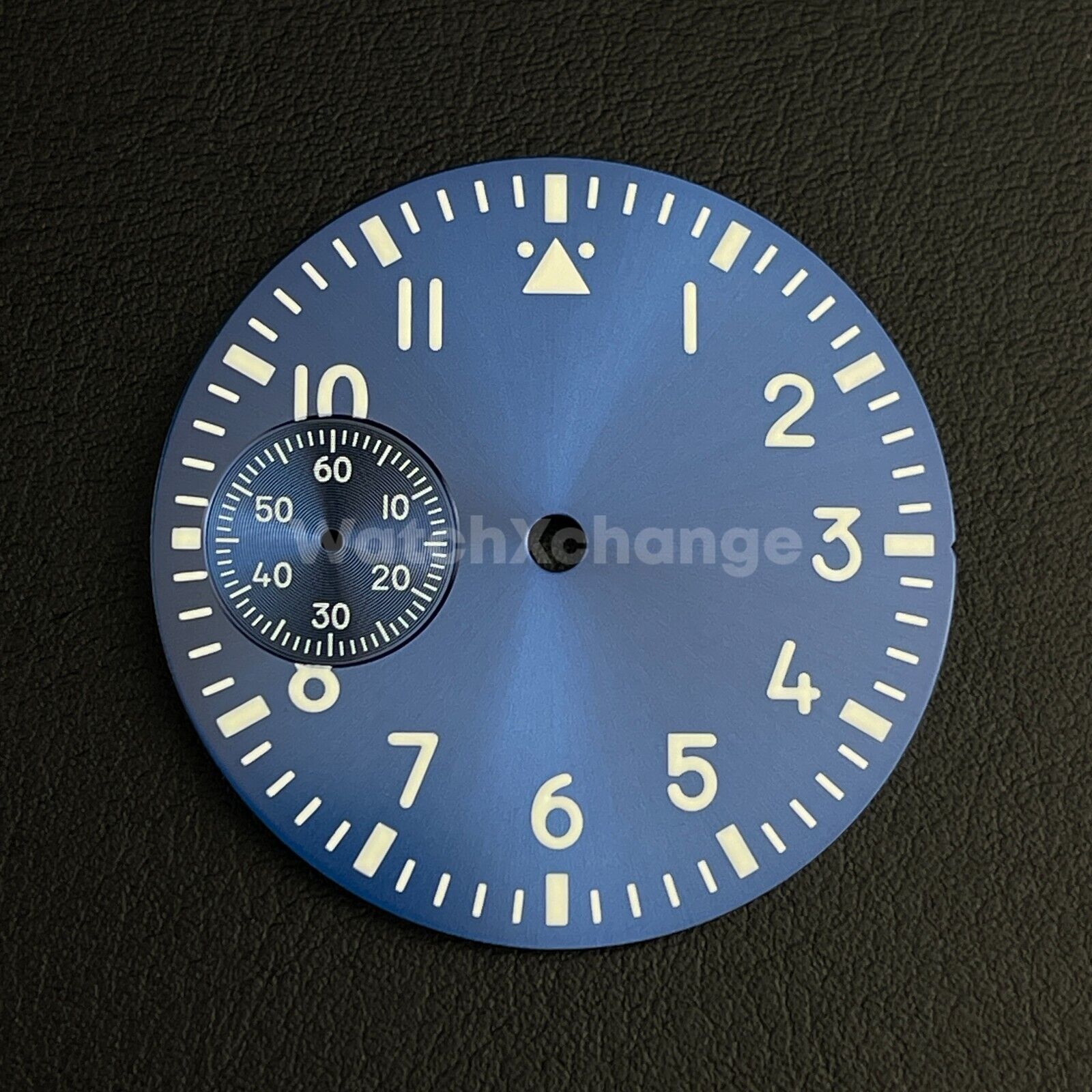 37mm Blue Watch Dial Green Luminous For ETA6497 Seagull ST3600 Movement Part
