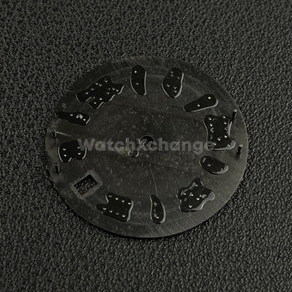 28.5mm Green Roman Numeral Watch Dial for SEIKO NH35 4R35 Movements