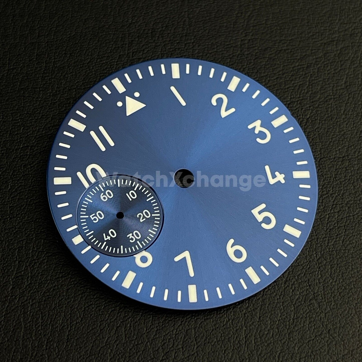 37mm Blue Watch Dial Green Luminous For ETA6497 Seagull ST3600 Movement Part