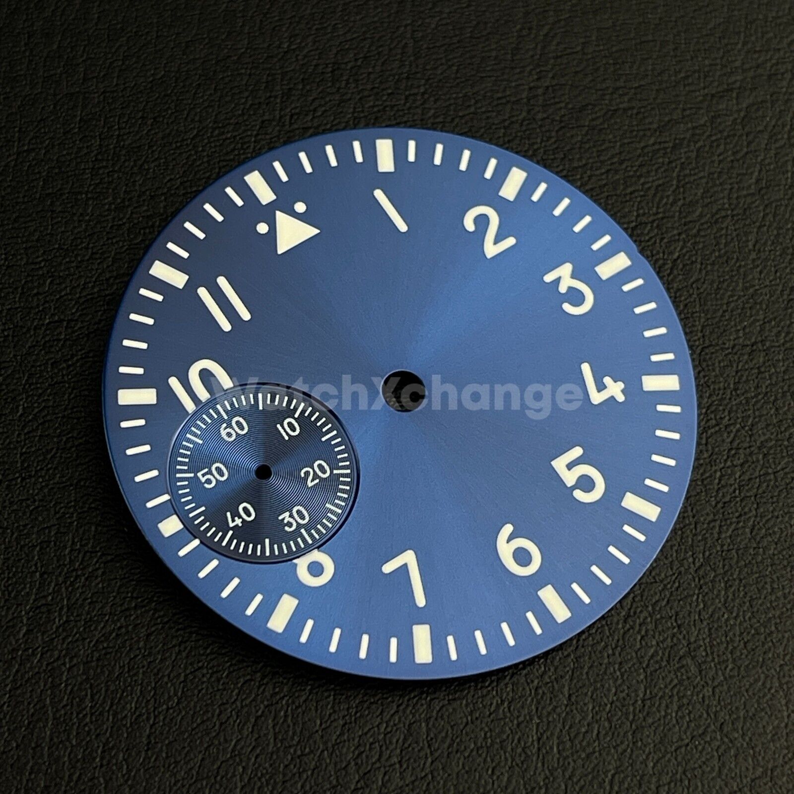 37mm Blue Watch Dial Green Luminous For ETA6497 Seagull ST3600 Movement Part