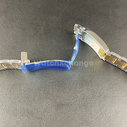 Silver Gold Watch Strap Band Replacement fit Rolex Submariner, Daytona, GMT 20mm