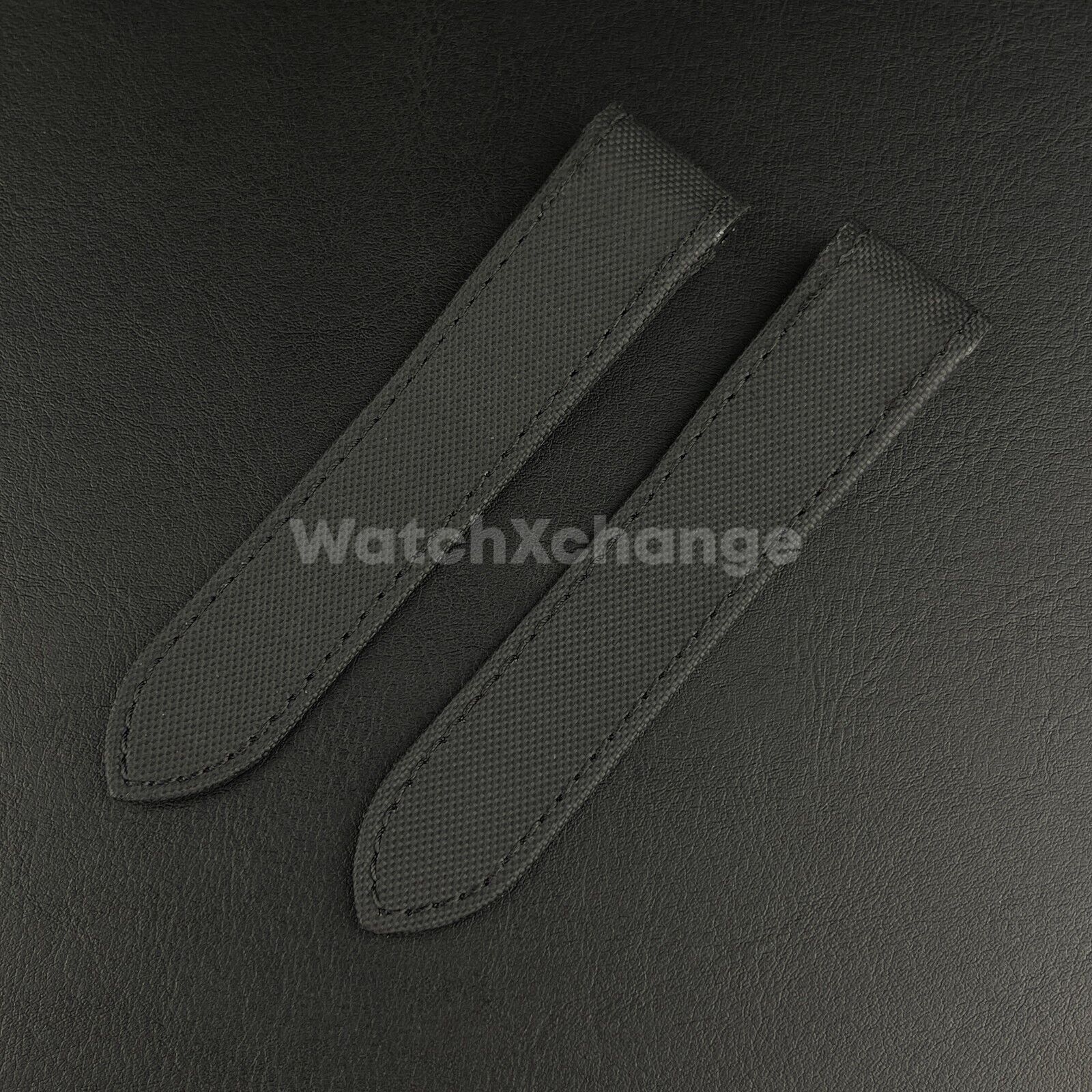 Black Waterproof Nylon Watch Band Strap For Cartier Santos 100 20mm 23mm