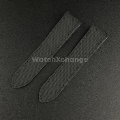 Black Waterproof Nylon Watch Band Strap For Cartier Santos 100 20mm 23mm