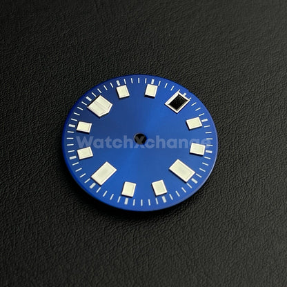 28.5mm Dark Blue Watch Dial for SEIKO NH35 4R36 Watch Movement Parts