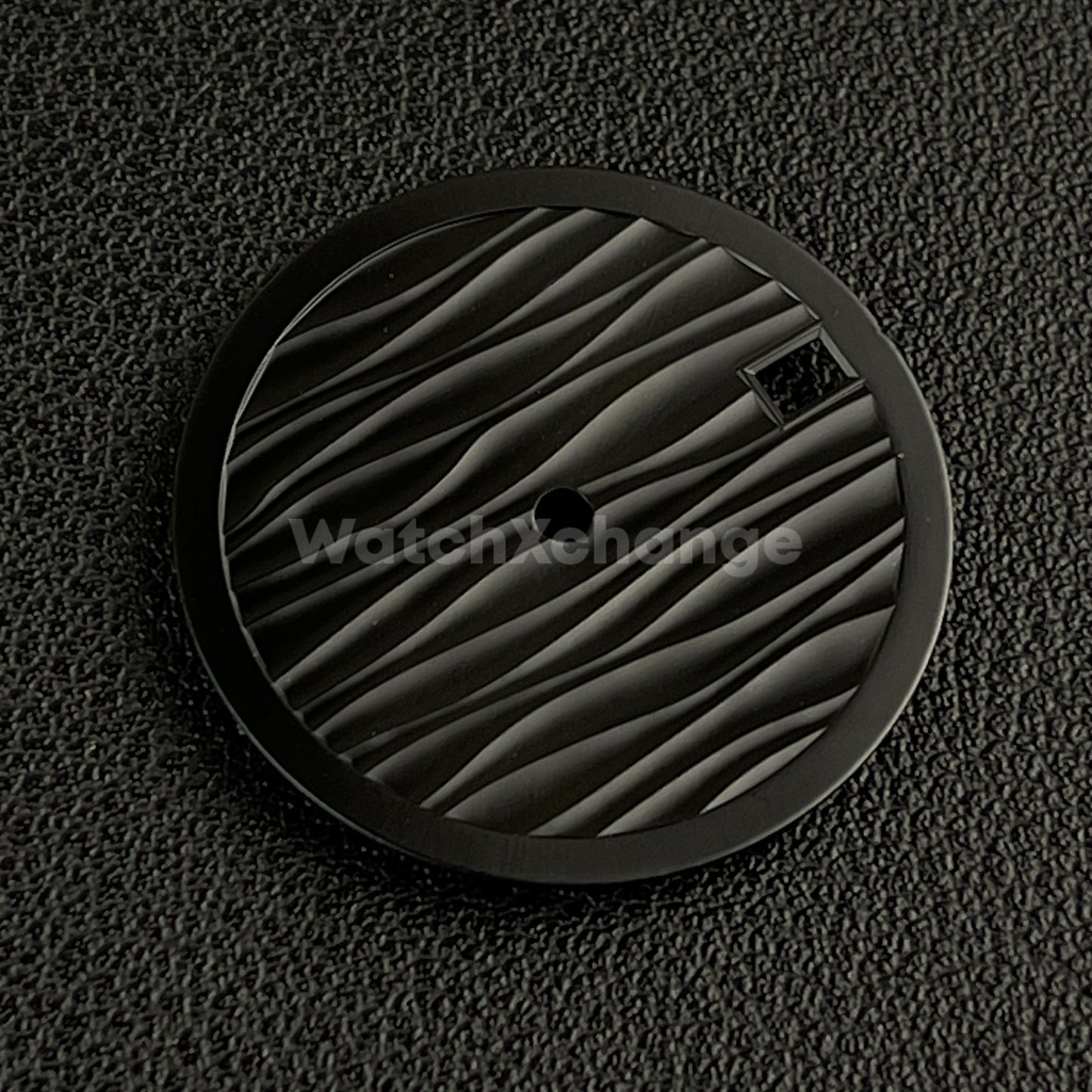 28.5mm Black Wave Texture Watch Dial Face for SEIKO NH35 NH36 Movements Parts