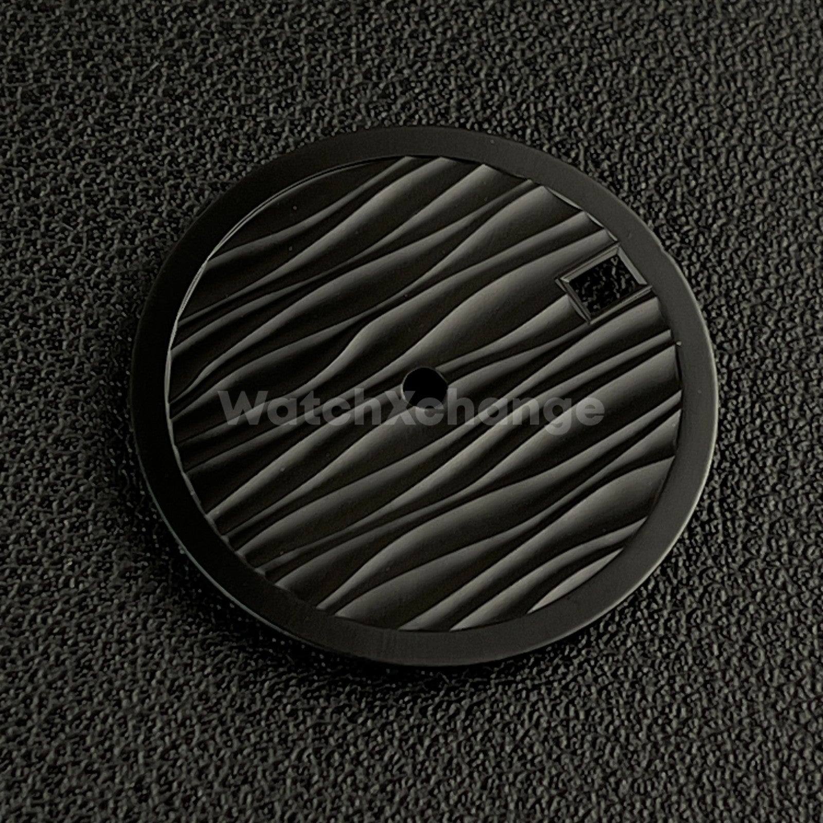 28.5mm Black Wave Texture Watch Dial Face for SEIKO NH35 NH36 Movements Parts