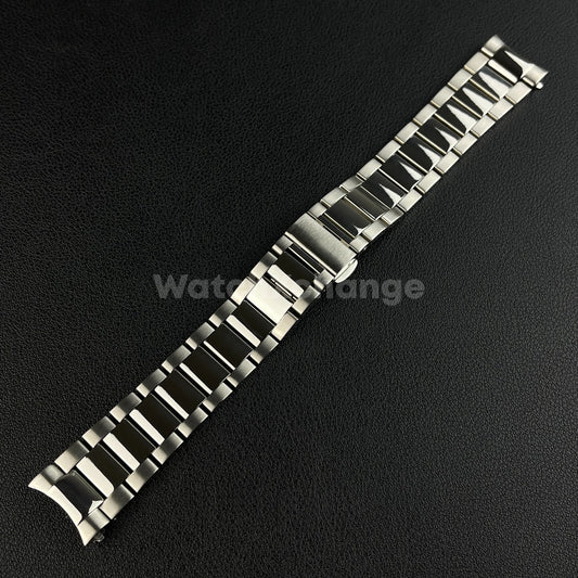 Curved End Metal Watchband Fit For Omega Seamaster AT150 Aqua Terra Watch Strap