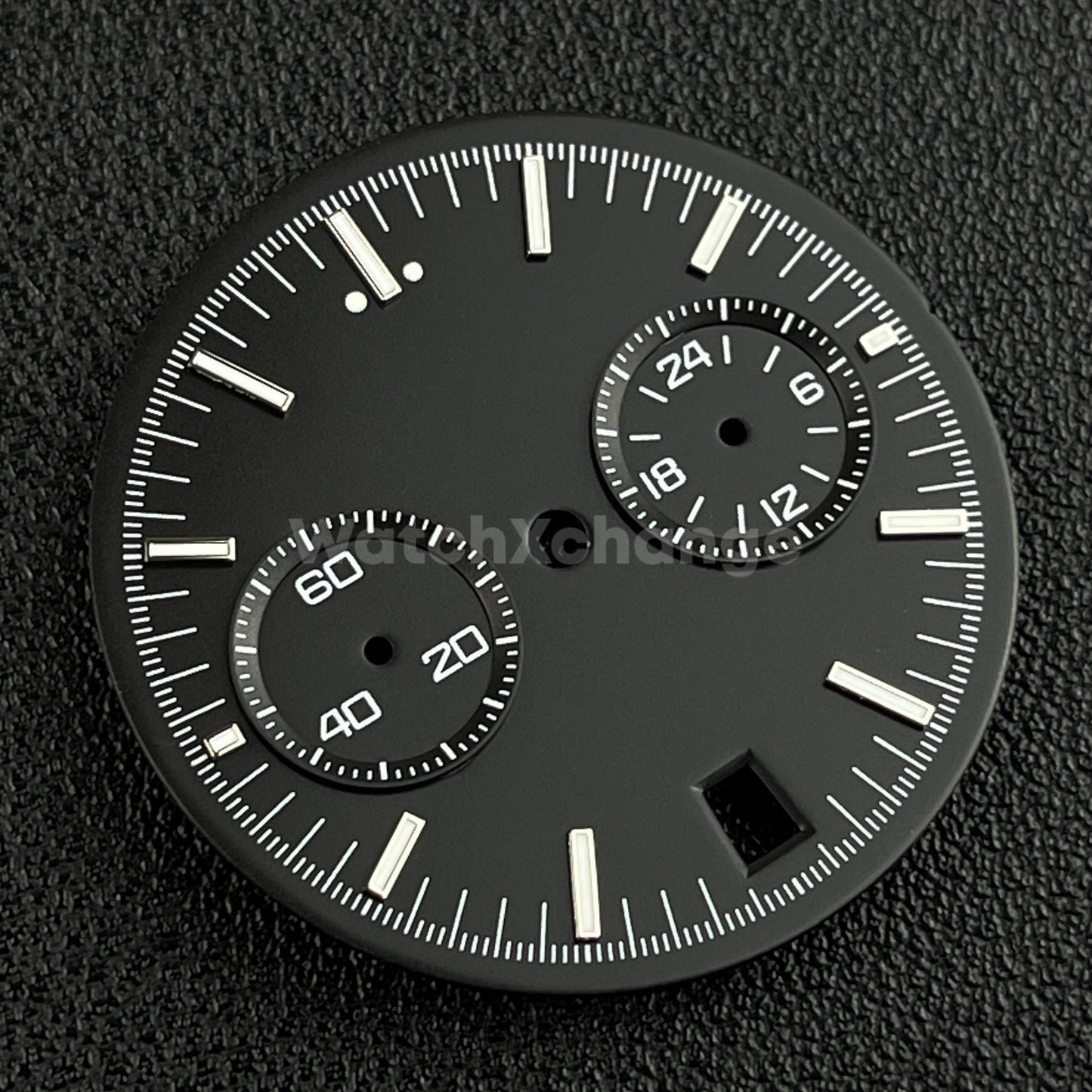 Black 32.5mm Modified Watch Dial Accessory for VK64 Quartz Movement