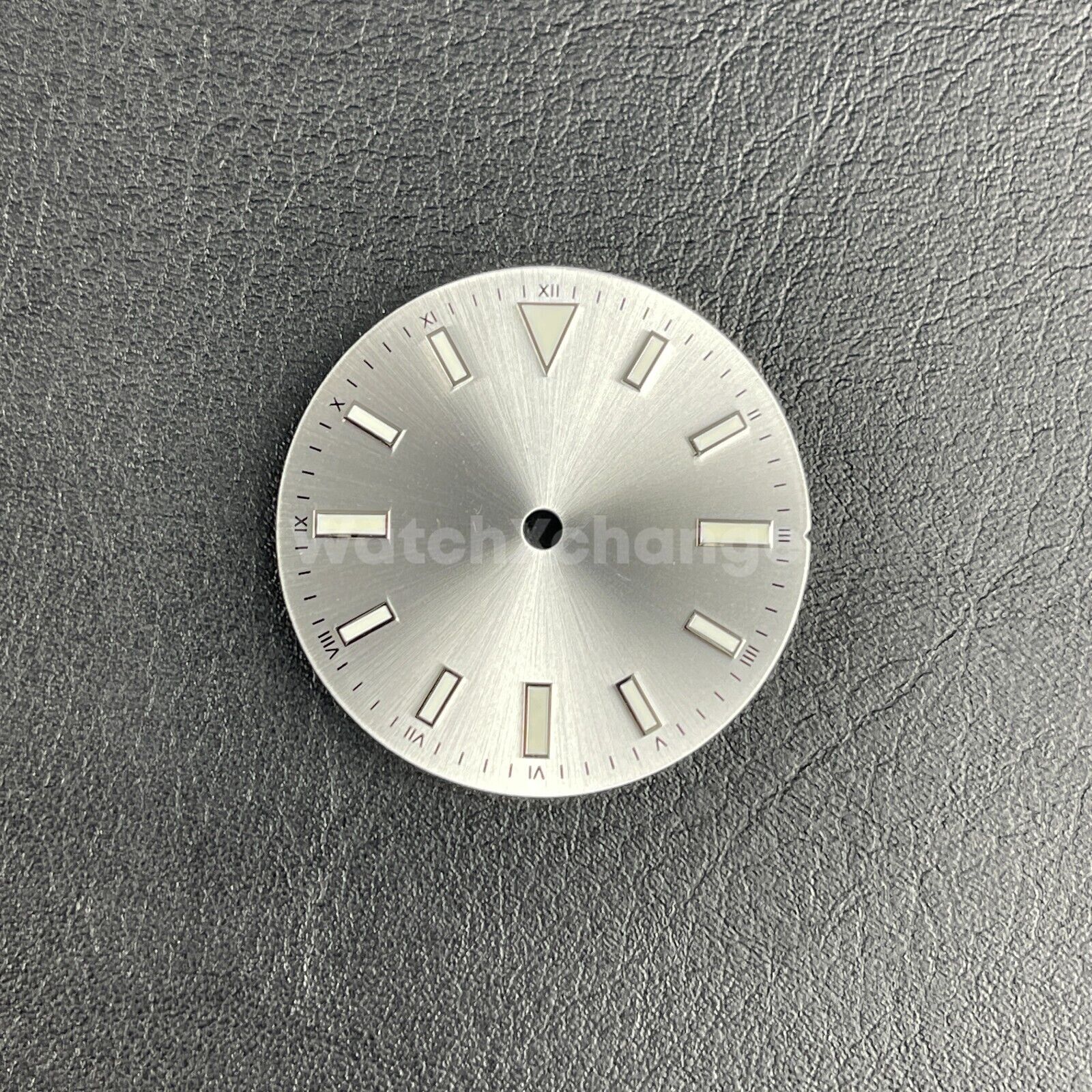 28.5MM Silver Watch Dial Luminous Watch Accessory for NH35/ETA2836/8215 Movement