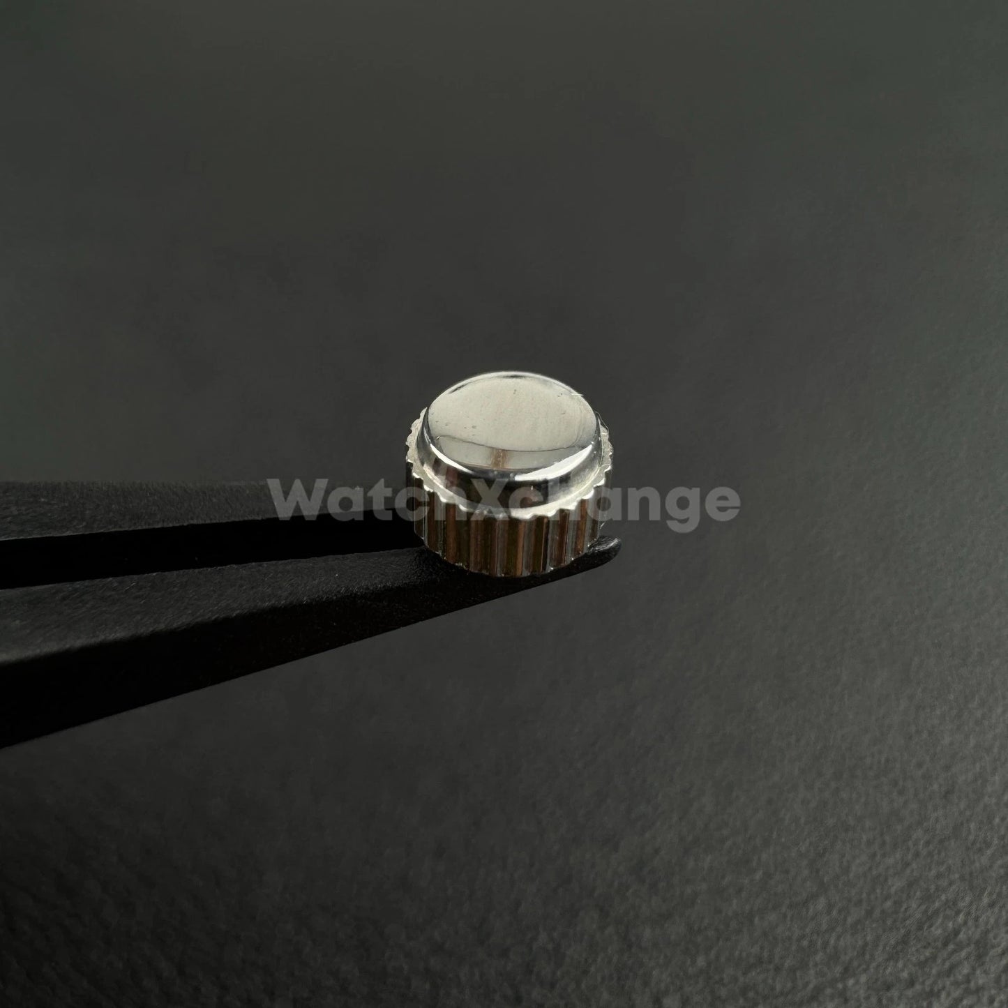 Silver Long Tube Replacement Watch Crown 2mm 2.5mm Hole Diameter 3mm - 8mm Head