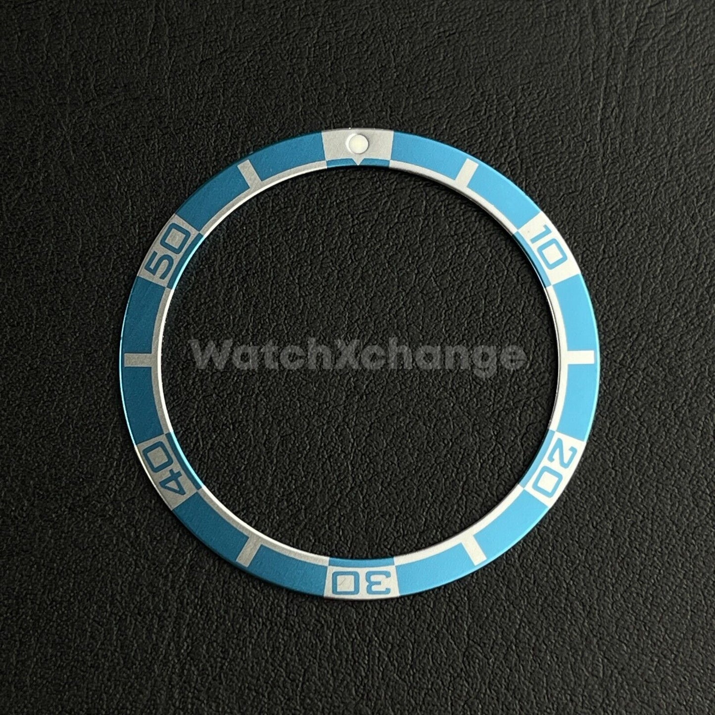 Light Blue 38mm Flat Aluminium Bezel Insert For Diver Watch Seiko Mod SKX SRPD