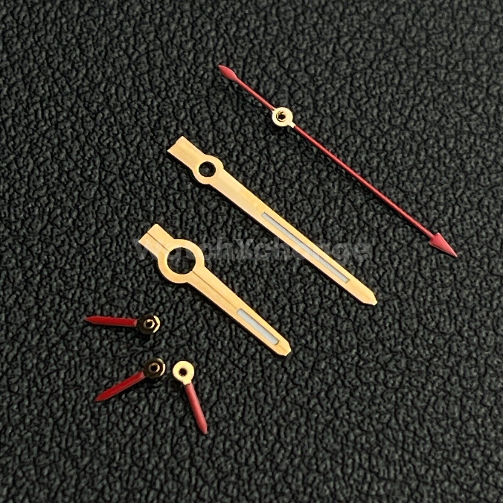 Rose Gold & Red Watch Hands Green Luminous 6 Watch Hands for Japan VK63 Movement