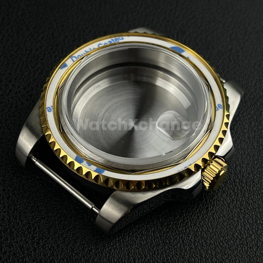 40mm Silver Gold Stainless Steel Divers Watch Case GMT Submariner For NH35 NH36