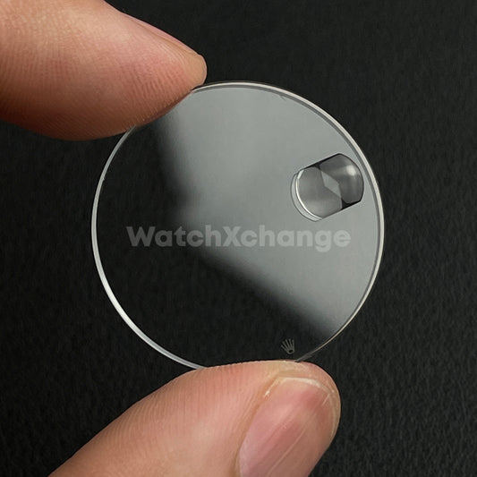 Flat Sapphire Crystal Watch Glass For Rolex Watches with Cyclops