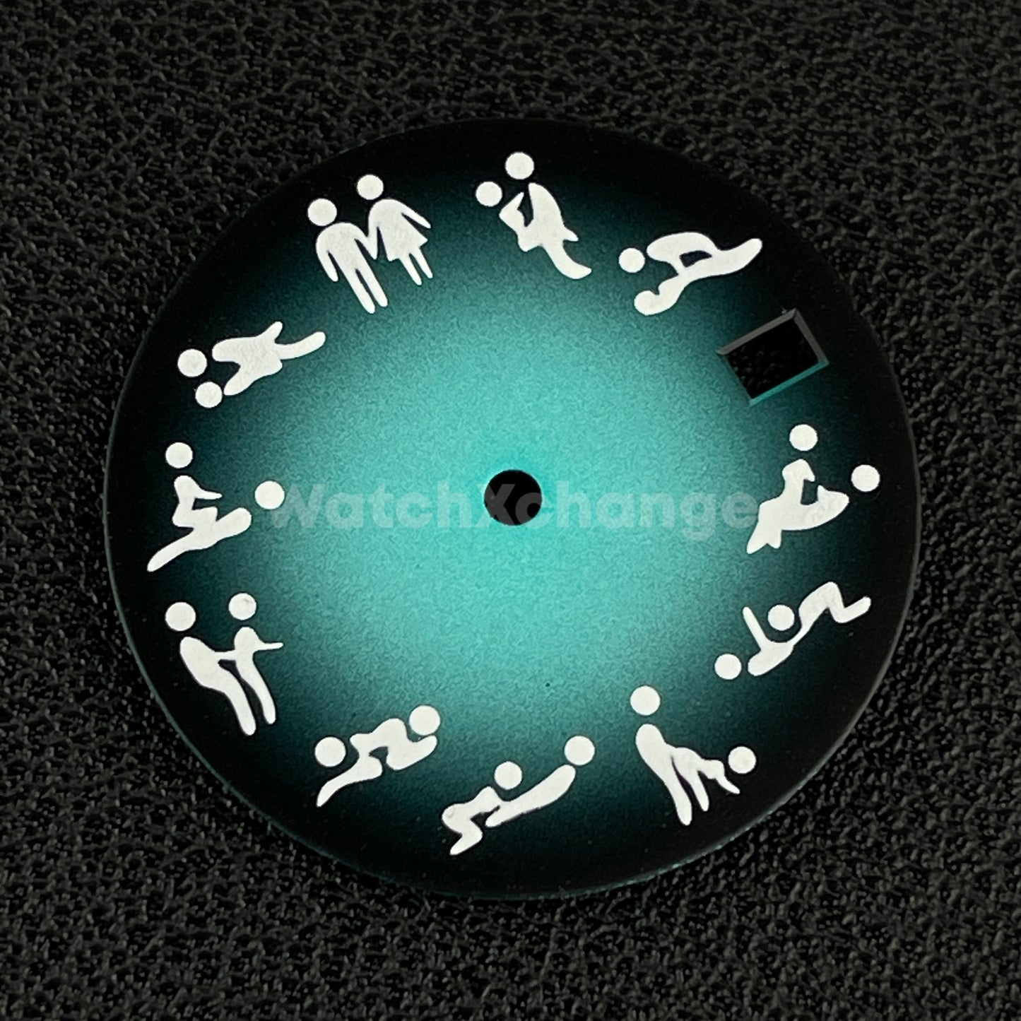 28.5mm Adult Sex Positions Love Watch Dial for SEIKO NH35 NH36 Movement