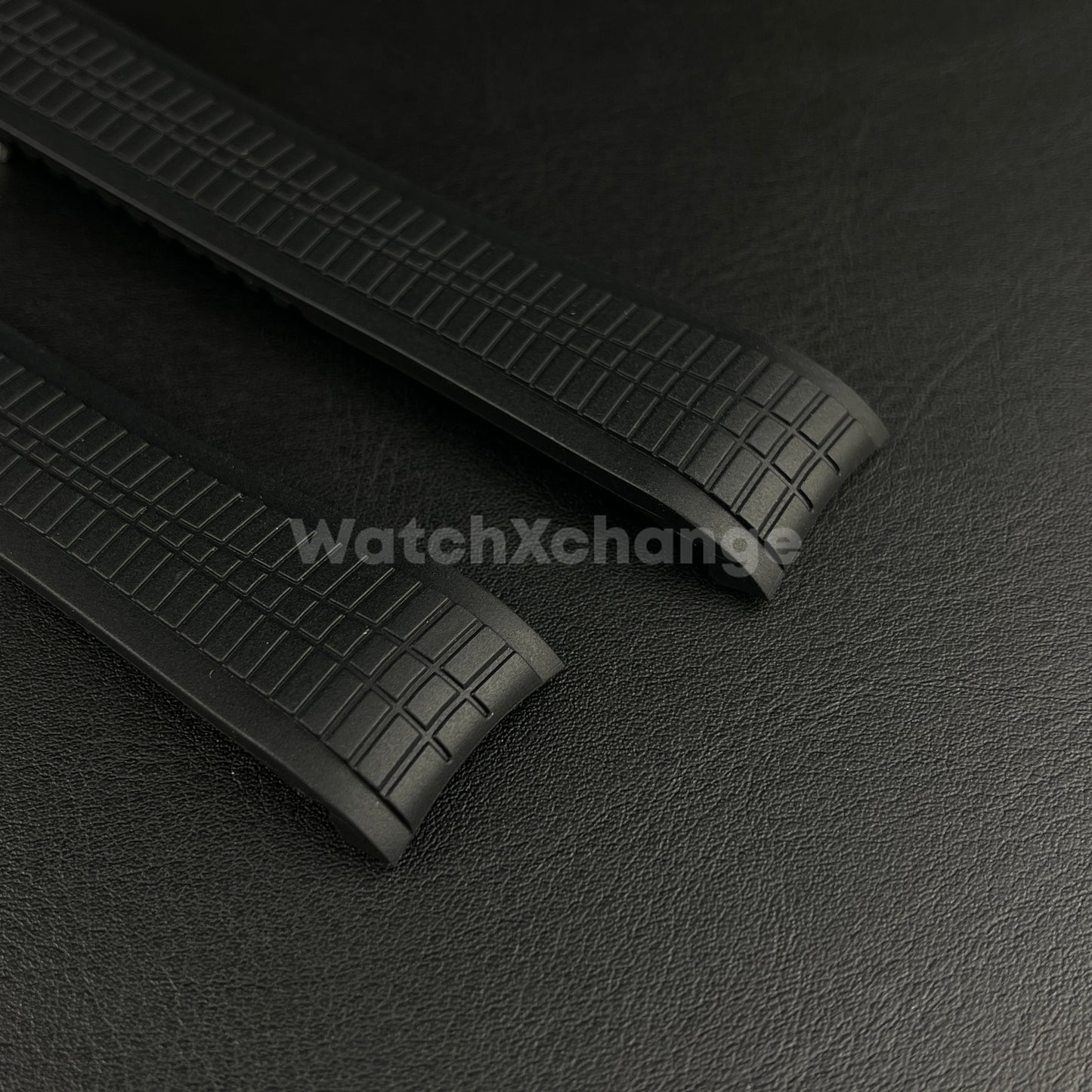 Black 21mm Silicone Watchband For Patek Philippe Aquanaut Grenade 5164 5167