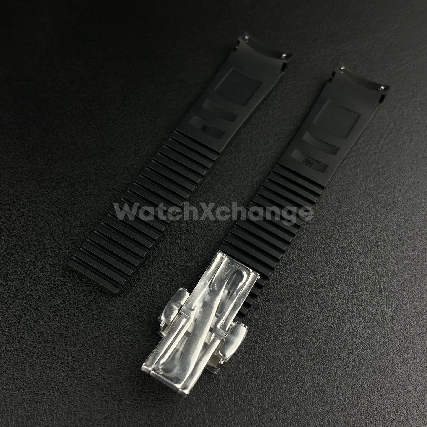 Black 21mm Silicone Watchband For Patek Philippe Aquanaut Grenade 5164 5167