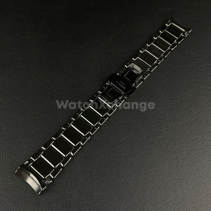 For Emporio Armani AR1451 Watch Black 22 24mm Ceramic Strap Band Bracelet Clasp