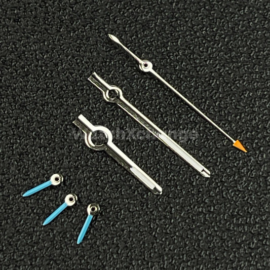 Silver & Blue Watch Hands Green Luminous 6 Watch Hands for Japan VK64 Movement